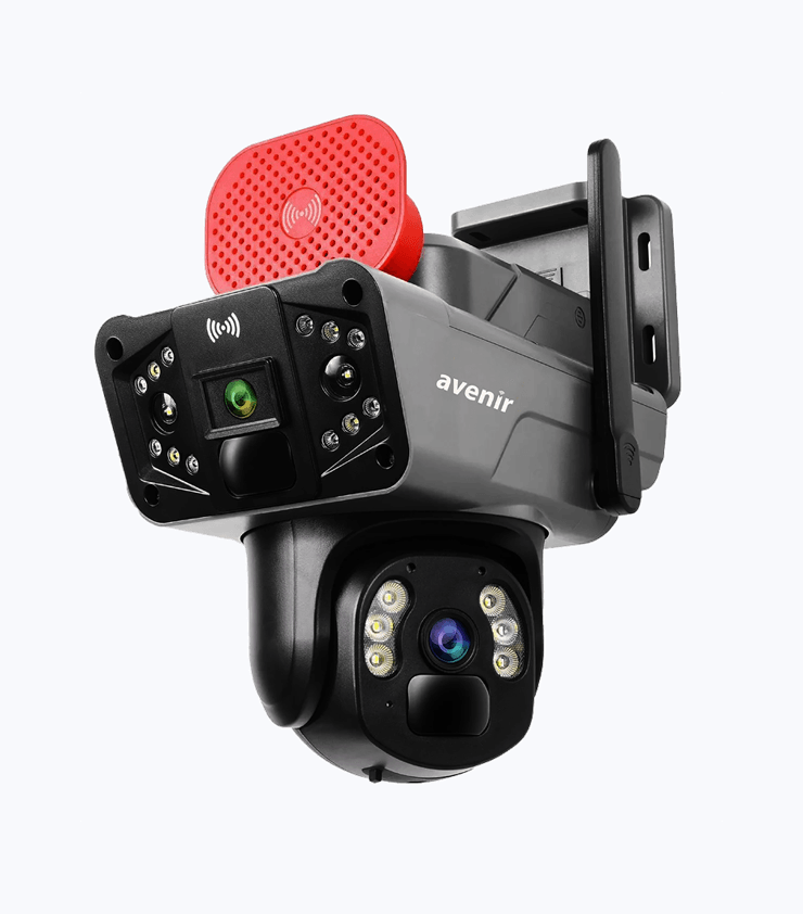 AV S427 6MP 2 KAMERALI SOLAR PTZ 4G SİM KARTLI KAMERA